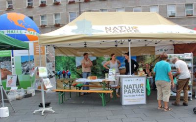 Naturparkpräsentation zum Umwelt- und Fahrradtag in Halle