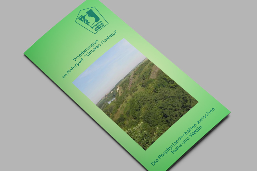Flyer: Die Porphyrlandschaften zwischen Halle und Wettin