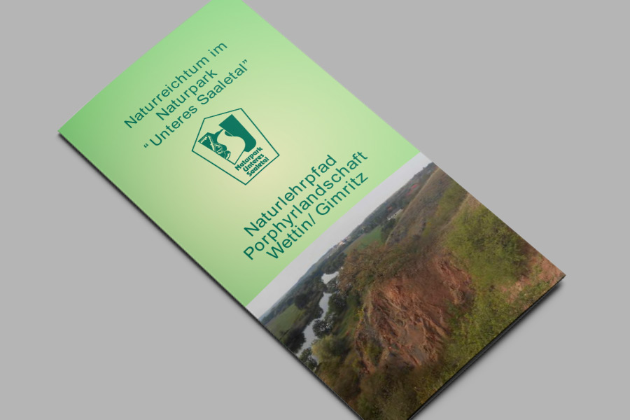 Flyer: Naturlehrpfad Porphyrlandschaft Wettin/Gimritz