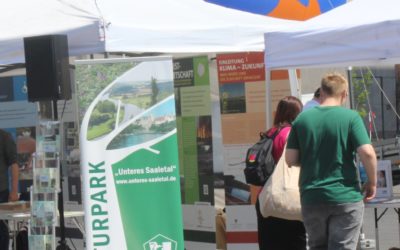 Präsentation des Naturparks zum Umwelttag in Halle