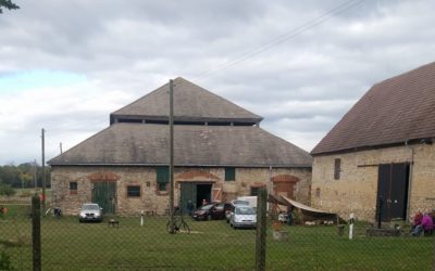 Präsentation des Naturparks beim ersten Grimschlebener Landmarkt am 01.10.2022