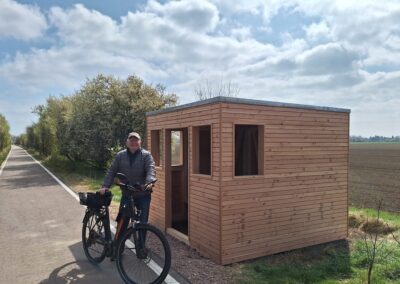 Schutzhütte für Wanderer und Radfahrer am Wipperradweg