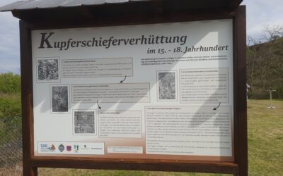 Erneuerung der Informationstafeln auf der Schlackenhalde in Rothenburg