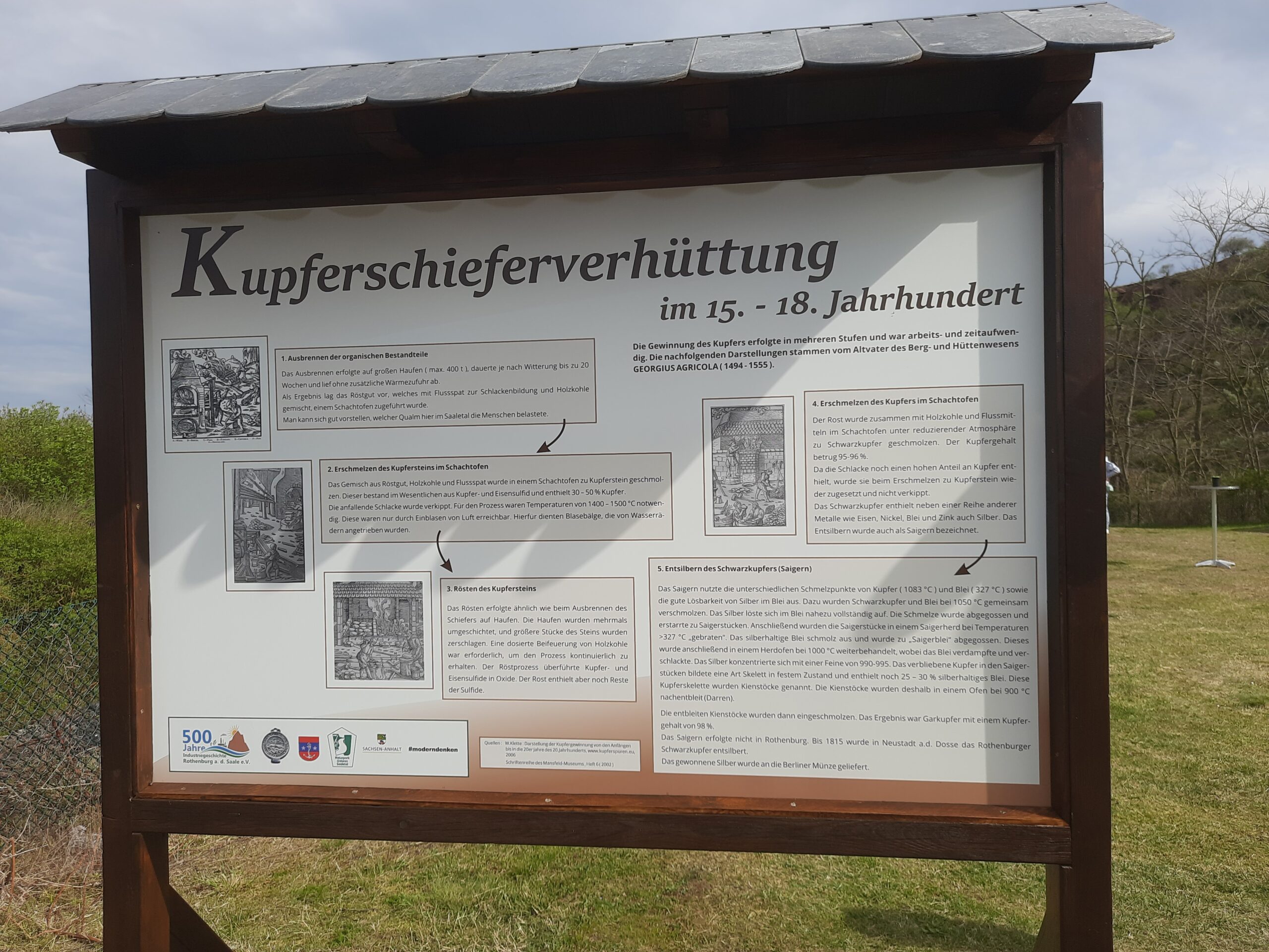 Neue Infotafel Schlackenhalde