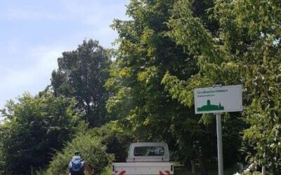 Ausschilderung am überregionalen Radweg R 1 (Radweg Deutsche Einheit und D-Netz-Route 3)